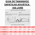 Sapatilha Aquática Cachoeira Via Nautic Lançamento - Cinza e laranja
