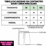Short Sarja Masculino Verão Estilo e Conforto Garantidos - Preto