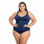 Maiô Natação e Hidroginástica Plus Size Azul Marinho