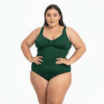 Maiô Natação e Hidroginástica Plus Size Verde
