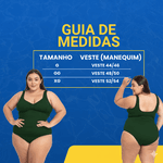 Maiô Natação e Hidroginástica Plus Size Verde
