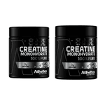 Kit 02 Creatina Monohydrate 100% Pure Atlhetica 300g