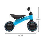 BICICLETA DE EQUILIBRIO 4 RODAS AZUL