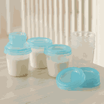 KITS 6 POTES PARA ARMAZENAR LEITE MATERNO