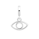 Berloque Olho Grego Vazado Prata 925