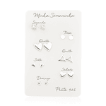 Kit Semaninha 2 Prata 925 