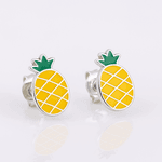 Brinco Abacaxi Prata 925 