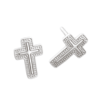Brinco Cruz M Prata 925