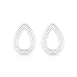 Brinco Gota Clean Prata 925 