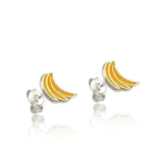 Brinco Banana Prata 925