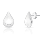 Brinco Gota Chapa Prata 925 
