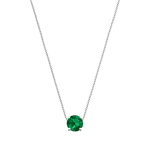 Colar Galeria Verde 6 mm Prata 925