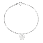 Pulseira Borboleta Dobradura Prata 925 