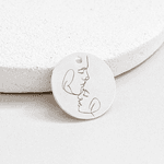 Colar Personalizado Casal 40cm Prata 925 