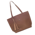 BOLSA FEMININA ESTILO SACOLA MARROM-VINLENE