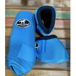 Kit Cloche e Caneleira Boots Horse Azul Turquesa