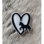 Pin para Crocs Coração Cavalo