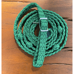 Rédea Tambor Nylon Trança Chata - Verde Bandeira