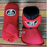 Kit Cloche e Caneleira Boots Horse Vermelho