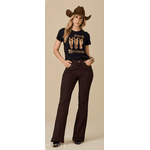 Calça Flara Dark Brown - Moon Horse