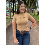 T-shirt Canelada Bege Thankfield