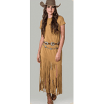 Vestido Franjas Caramelo