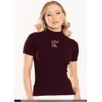 Blusa Canelada Thankfield - Vinho