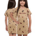 Vestido Infantil Ox Horns - Nude