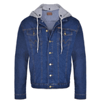 Jaqueta Jeans Lycra Com Capuz Wrangler 