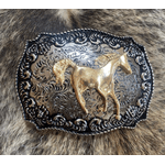 Fivela Cavalo Dourada