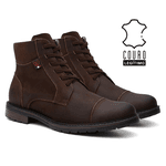 Coturno Casual Masculino Vittal em Couro Café - R900CF