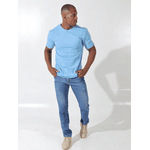 Camiseta Masculina Basic Azul Jeans 