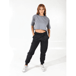 Cropped Oversized Cinza