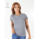 Baby Look Feminina Cinza