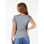 Baby Look Feminina Cinza