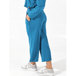 Calça Moletinho Pantalona Turquesa