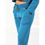 Calça Moletinho Pantalona Turquesa