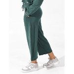 Calça Moletinho Pantalona Verde Musgo