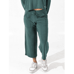 Calça Moletinho Pantalona Verde Musgo