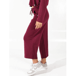 Calça Moletinho Pantalona Bordô