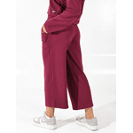 Calça Moletinho Pantalona Bordô