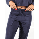 Calça Moletinho Pantalona Marinho