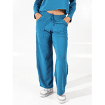 Calça Moletinho Pantalona Turquesa