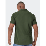  Polo Masculina Verde Musgo