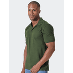  Polo Masculina Verde Musgo
