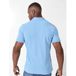  Polo Masculina Azul Bebê