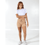 Shorts Moletinho Caramelo