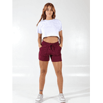 Shorts Moletinho Bordô