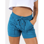 Shorts Moletinho Azul Turquesa