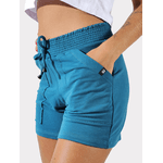 Shorts Moletinho Azul Turquesa